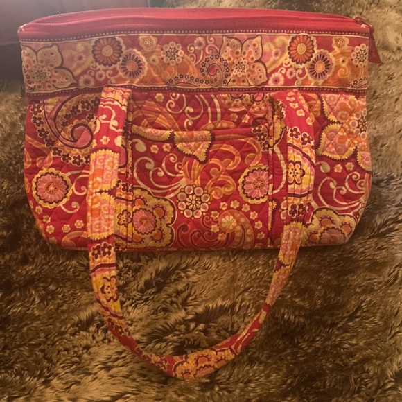 Lot of two, fabric, Vera Bradley purses. Pink and green - Picture 2 of 5